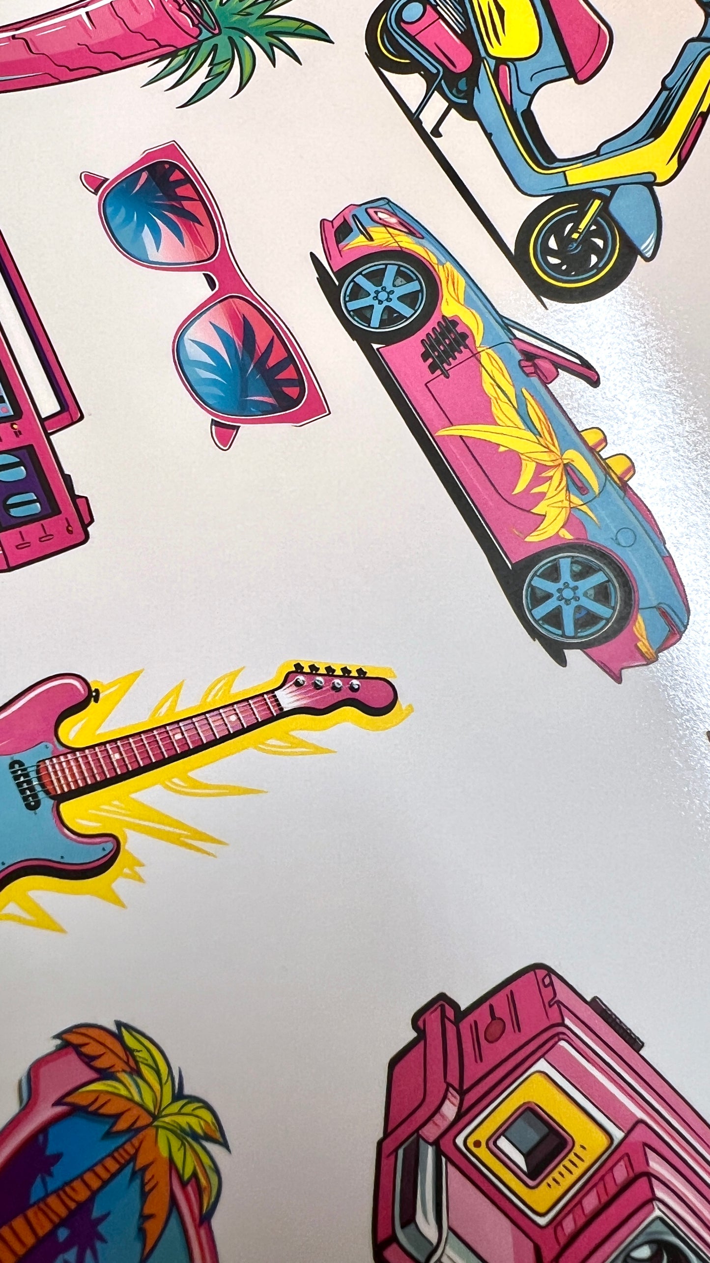 Custom Waterslide Decals with WHITE UNDERPRINT For DARK Surfaces - Full Colour Digital Laser Printed Transfers - Ready-To-Apply