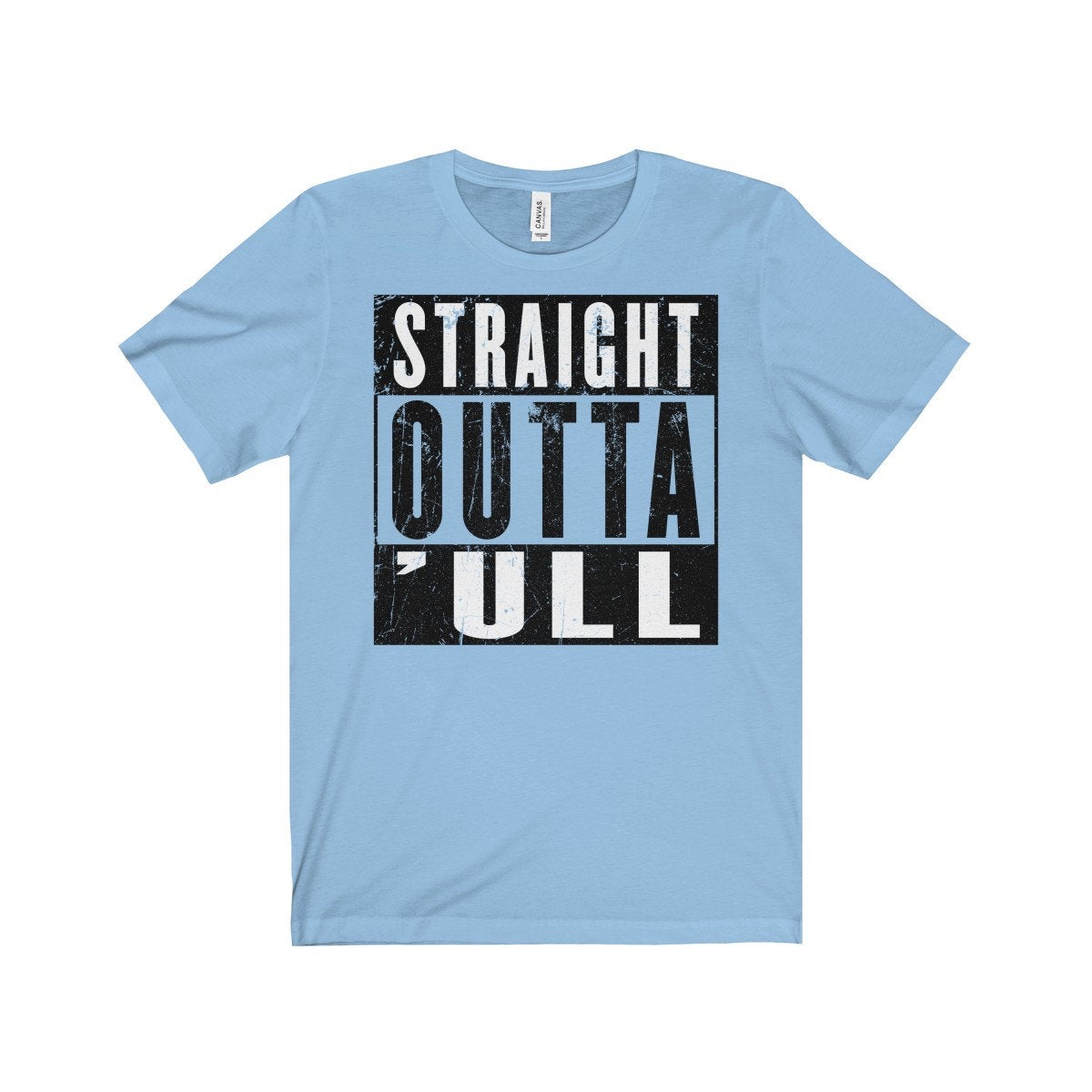 Straight Outta Hull (&#39;ull) Funny Compton NWA Style Unisex Jersey Short Sleeve Tee
