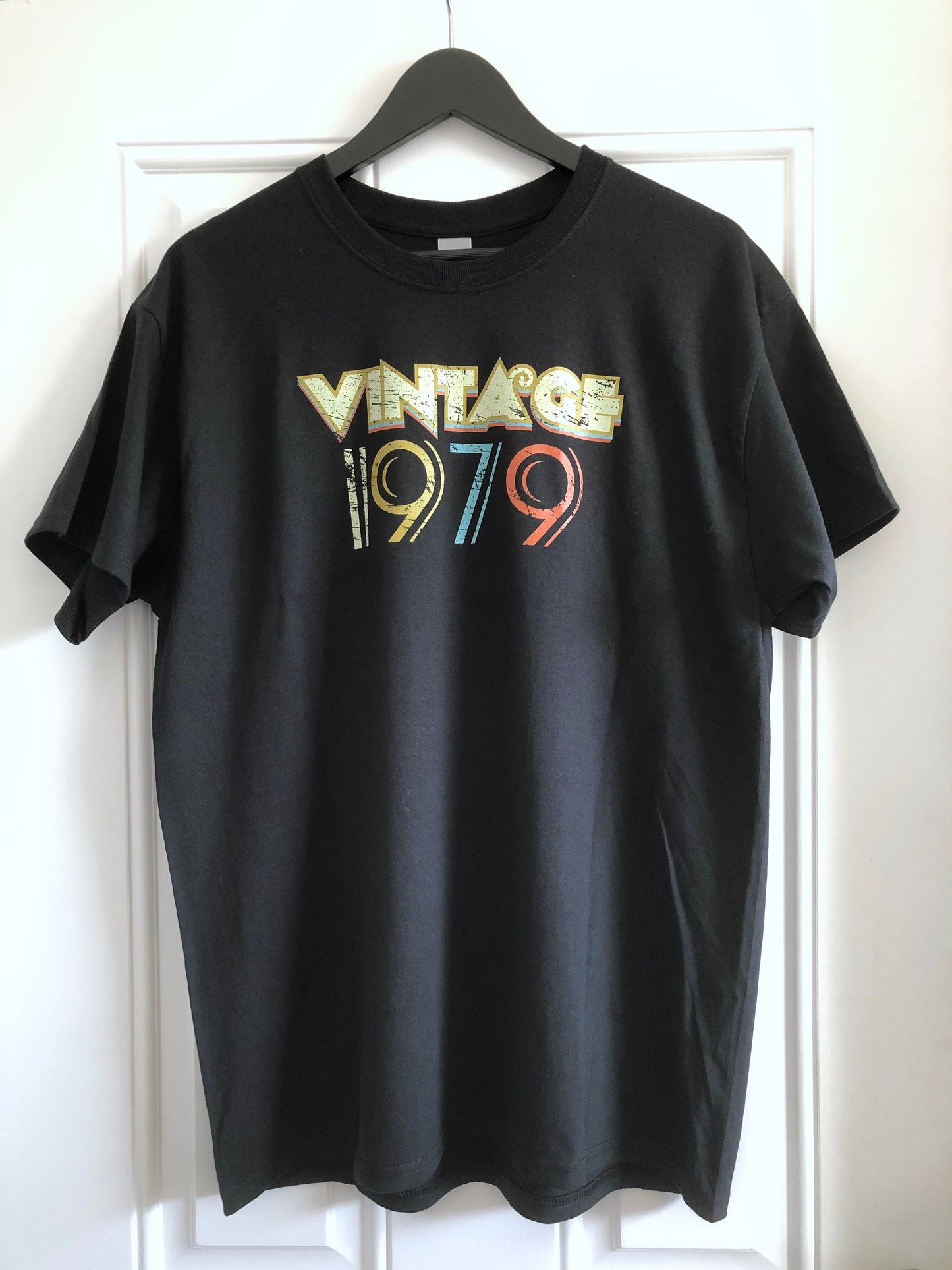 43rd Birthday T-Shirt, Vintage 1979 Gift Idea, Graphic Print Design T Shirt Tee Top