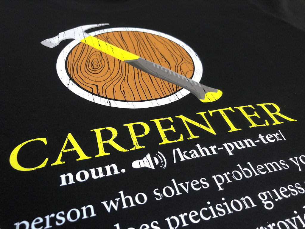 Funny Carpenter Definition T-Shirt, Woodwork Gift Idea, Humorous Woodworker Tee Shirt Top