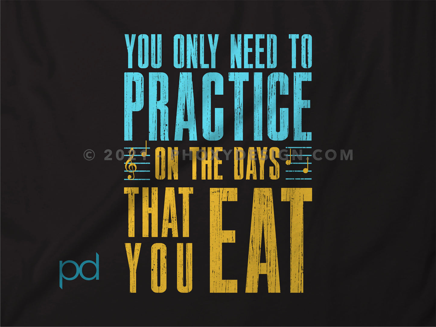 Funny Violin T-Shirt, Violinist Fiddle Player Gift Idea Tee Shirt Top, You Only Need Practice On The Days You Eat