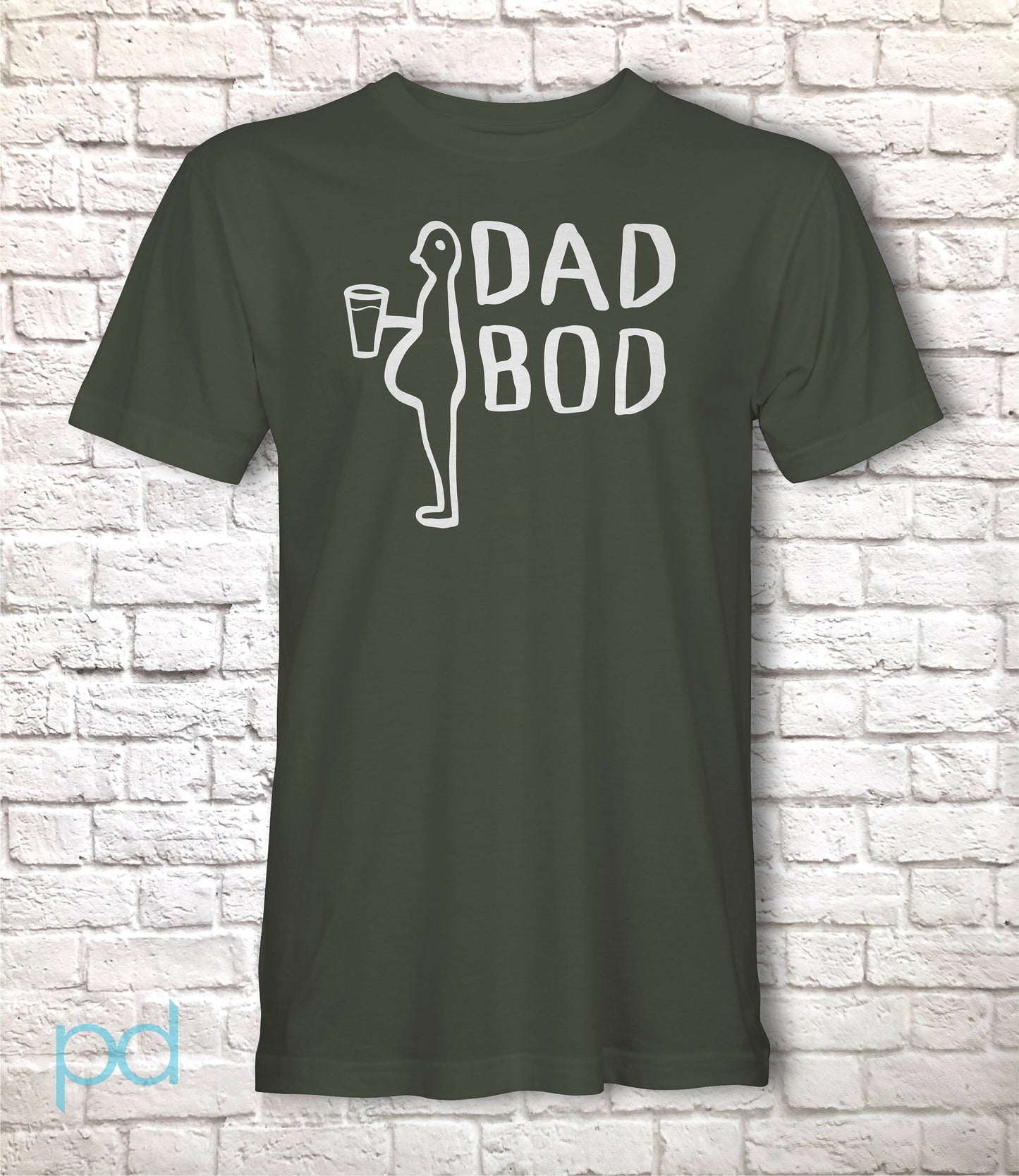 Dead Bod T-Shirt, Funny Parody Dad Bod Graffiti Hull Docks Graphic Print Art Design, Kingston Upon Hull Unisex Printed Tee Shirt Top