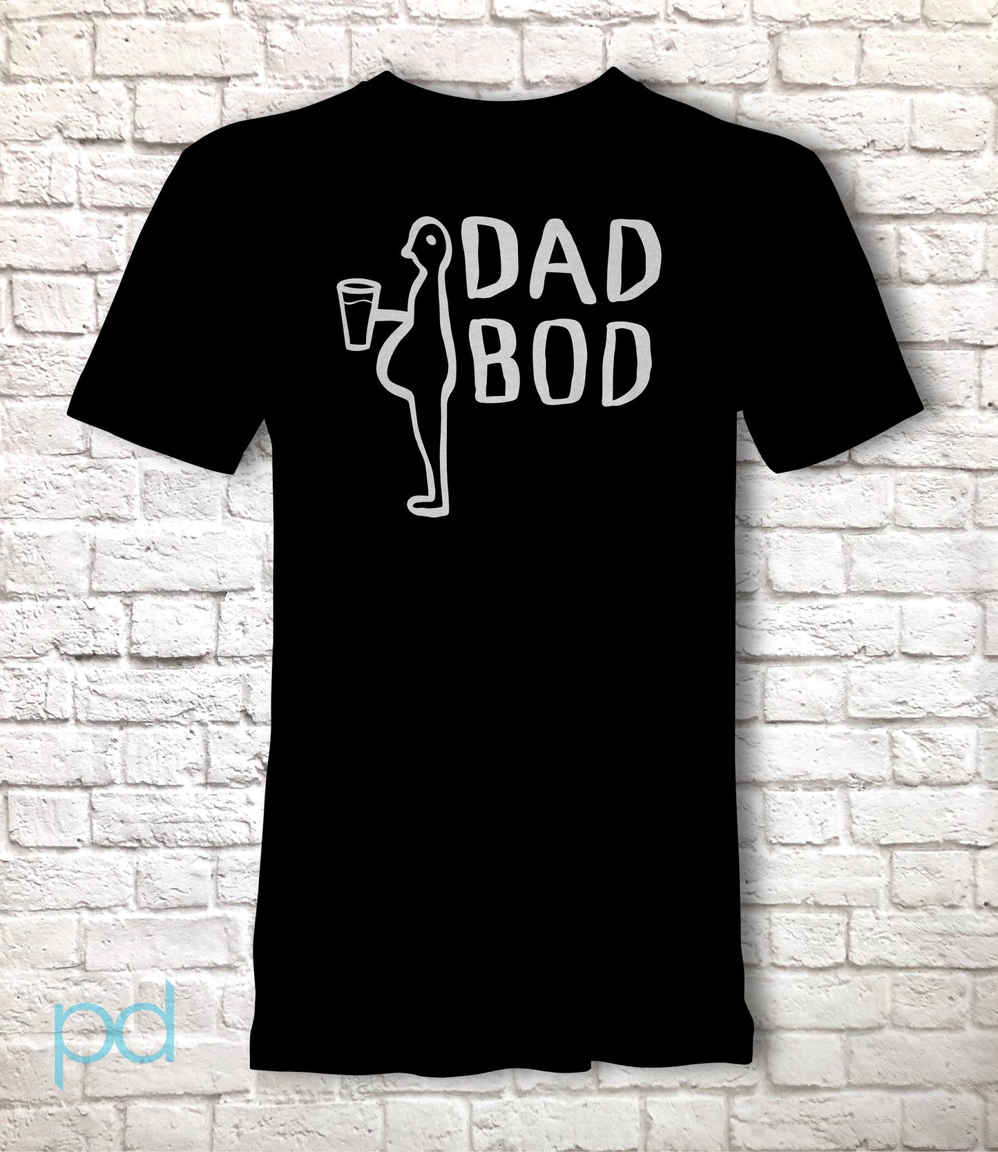 Dead Bod T-Shirt, Funny Parody Dad Bod Graffiti Hull Docks Graphic Print Art Design, Kingston Upon Hull Unisex Printed Tee Shirt Top