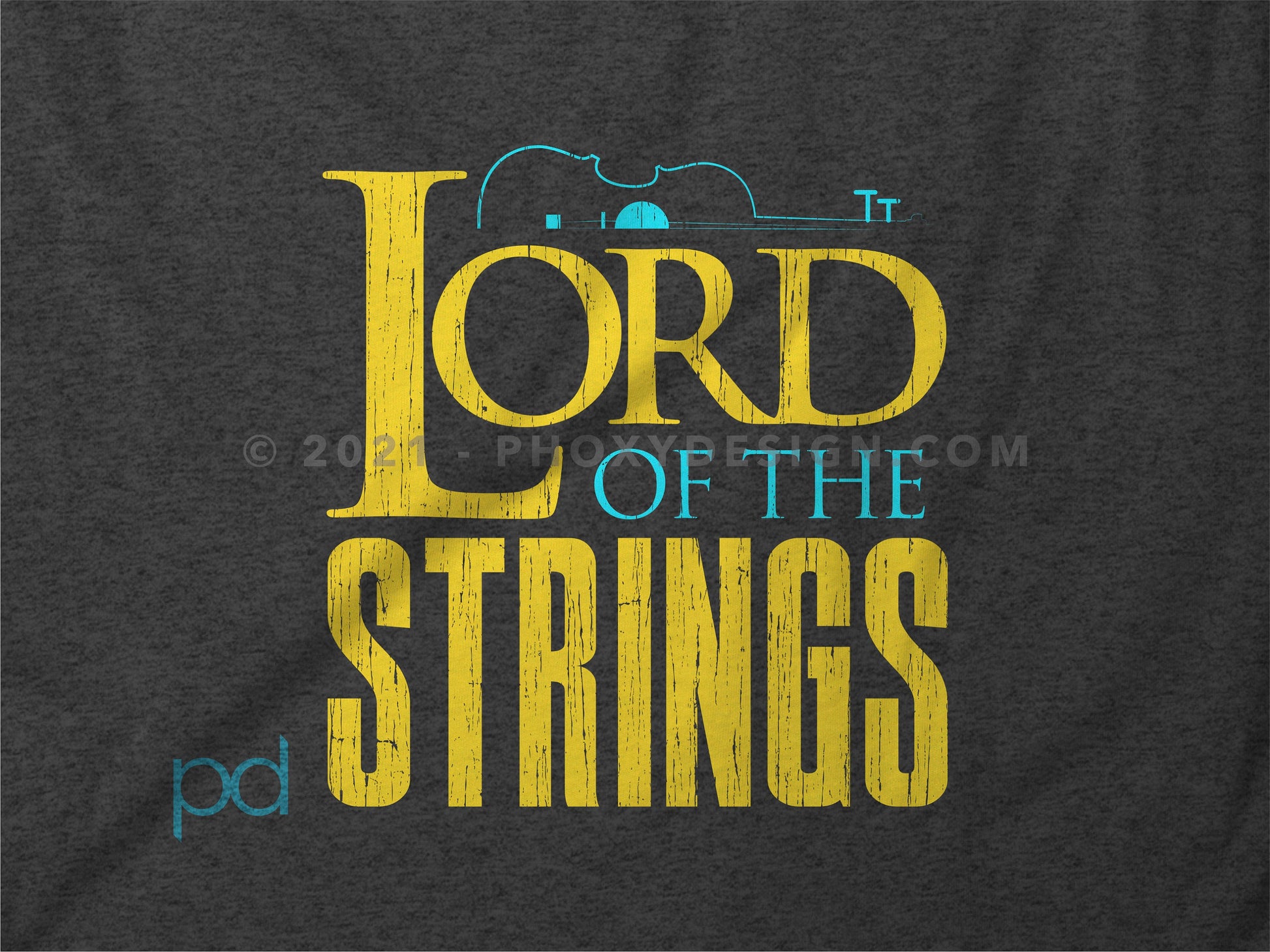 Funny Violin T-Shirt, Violinist Fiddle Player Gift Idea Tee Shirt Top, Lord Of The Strings Parody Spoof