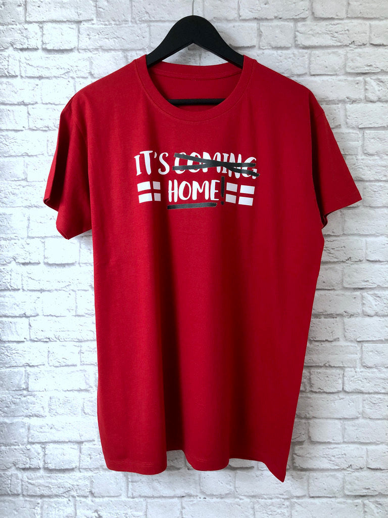 Its Coming Home T Shirt, England Football T-Shirt, It's Coming Home Tee Shirt Top For Men or Women