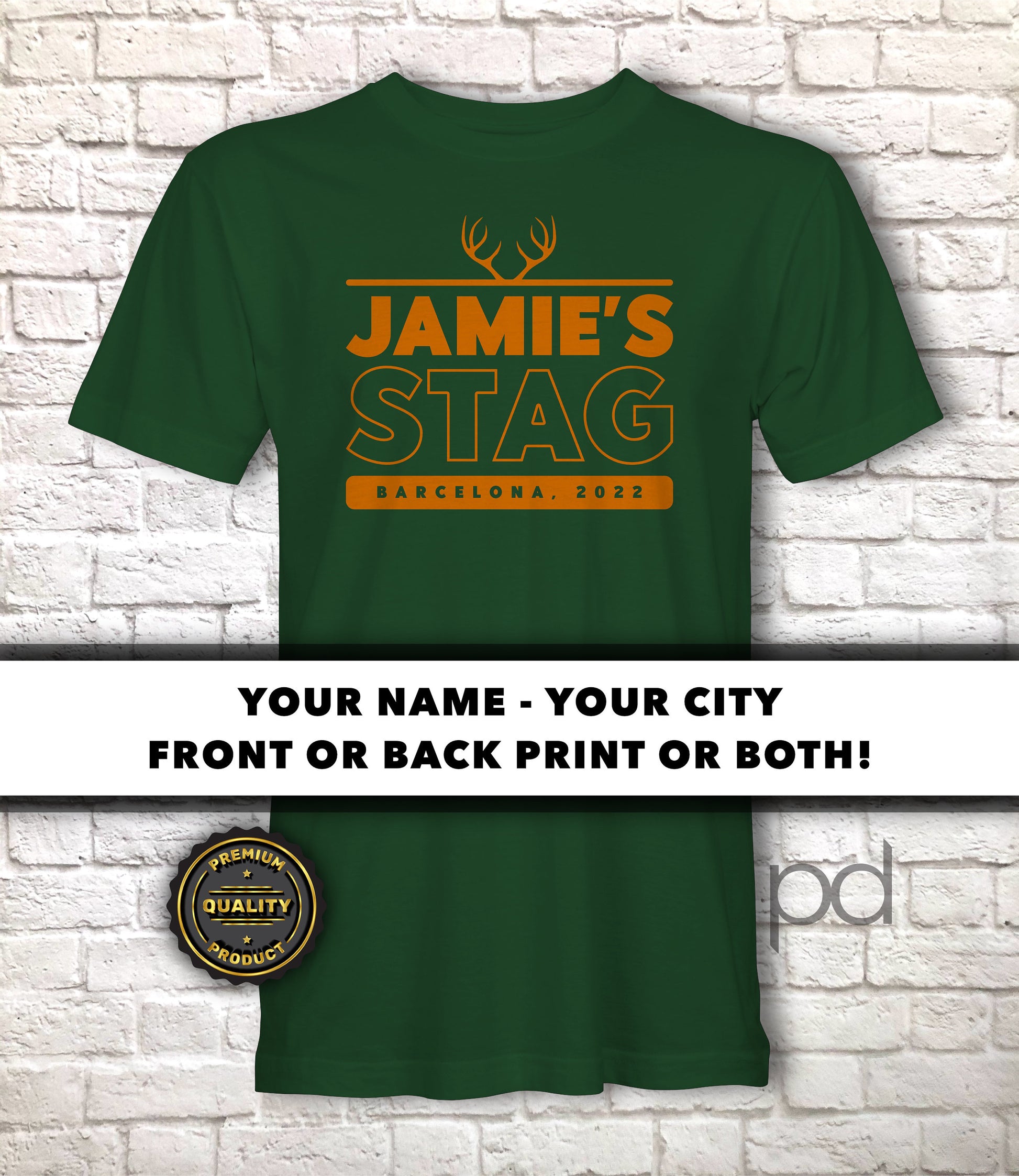 Stag Do T Shirts, Premium Quality Personalised Stag Party T-Shirts, Bachelor Party Shirt Sets