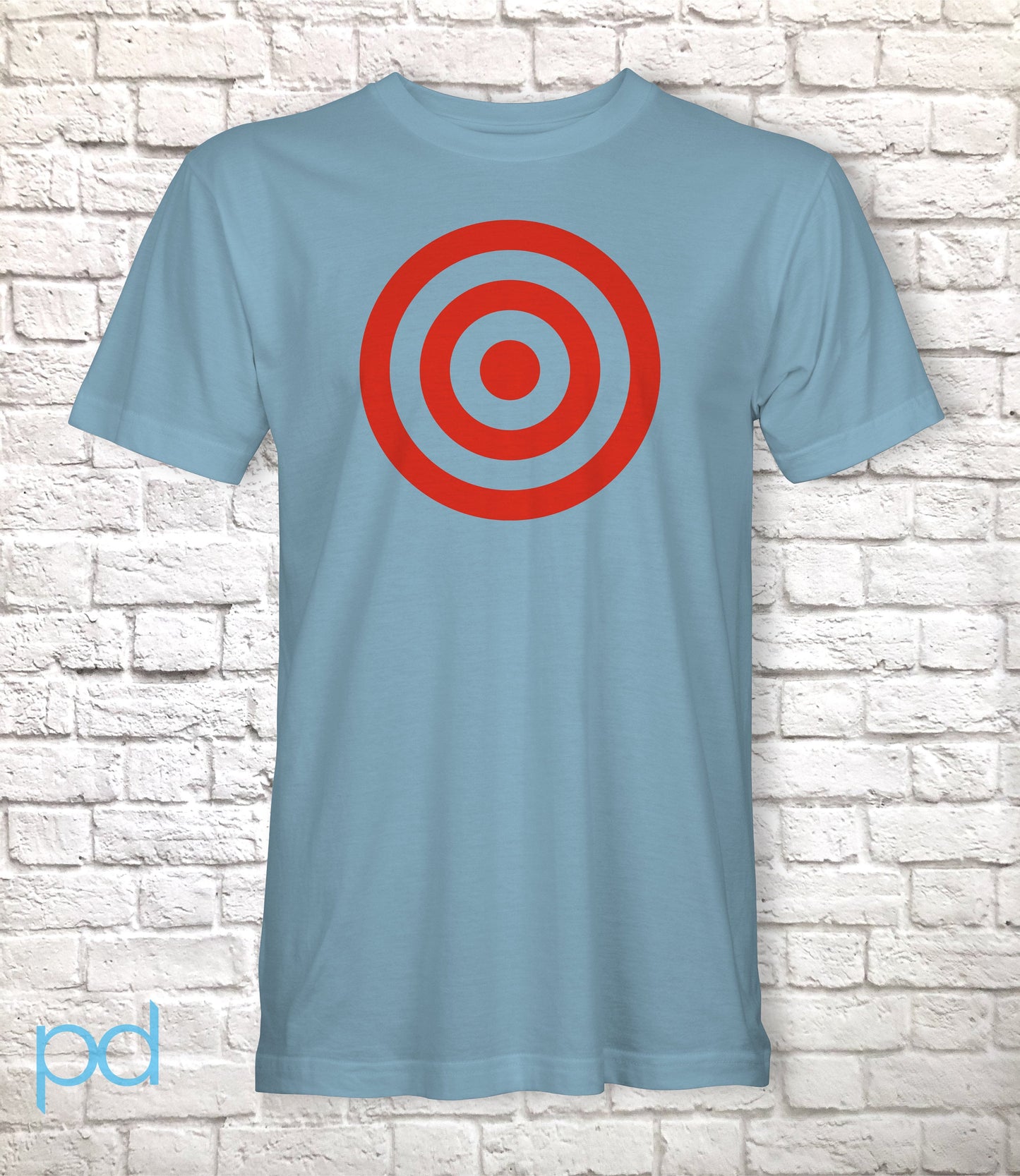 Bullseye Target Rings T Shirt, Red Shooting Rings Tee Tshirt
